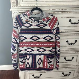 Aztec print hoodie